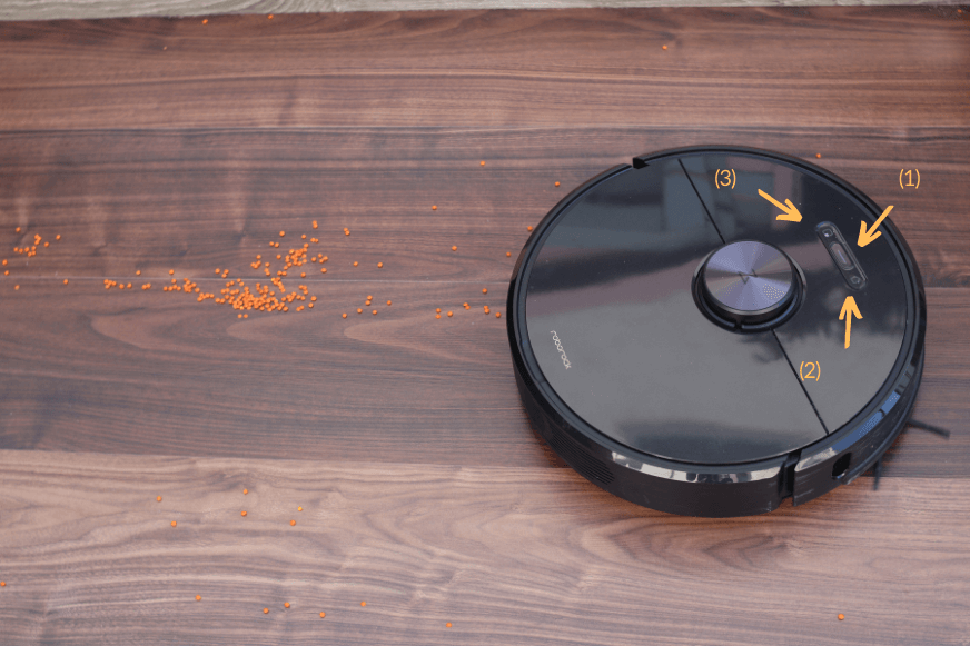 bouton controle roborock s6